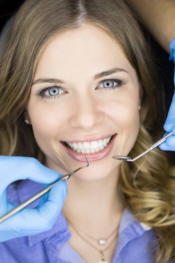 woman smiling after phillips teeth whitening